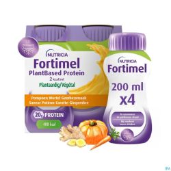 Fortimel Plantbased Pr.2kcal Pot./car./gim.4x200ml