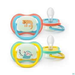 Philips Avent Sucette +18m Air Nuit Singe/chat 2