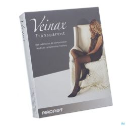 Veinax Panty Transp Cl2 Noir T4 1 Pièce