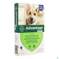 Advantage 400 pour Chiens de 25 à 40kg 4x4ml