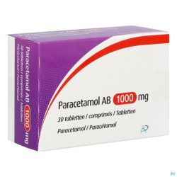 Paracetamol Ab 1000mg 30 Comprimés