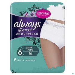 Always Discreet Incontinence Pants M 9 P