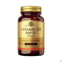 Solgar Vitamin D-3 10mcg/400iu Softgel 100