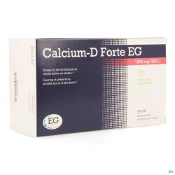 CALCIUM-D FORTE EG Menthe 90 Comprimés à Croquer 1000mg/800UI