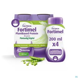 Fortimel Plantbased Vegetal Protein Petit Pois-Menthe 4x200ml