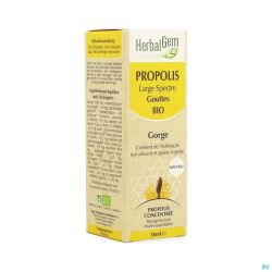 Herbalgem Propolis Large Spectr. Bio Flacon Gouttes 50ml