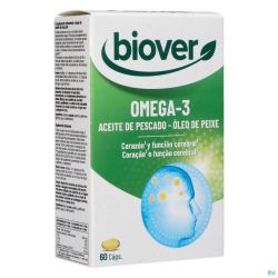 Biover Omega 3 Huile Poisson Gélules 60