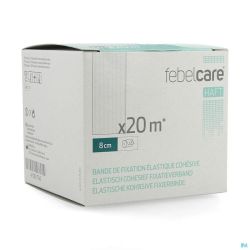 Febelcare Haft Bande de Fiation Elastique Cohésive 8cmx20m