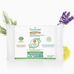 Puressentiel Assanissant Lingettes Désinfectantes 32 Lingettes