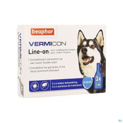 Beaphar Vermicon Line-on Chien Moyen 3x3ml