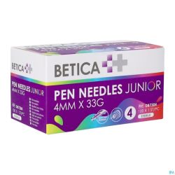 Betica Aiguilles Stylo Inj Junior 4mmx33g 100