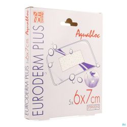 Euroderm Plus 6x 7cm 5 Pansement Steril Waterproof