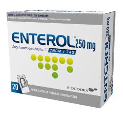 Enterol Alublister 20 Gélules 250 Mg