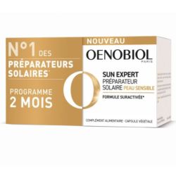Oenobiol Sun Expert Peau Sensible. Gélules 2x30 Bronze