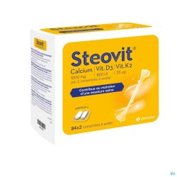 Steovit Calcium-Vit D3-Vit K2 1000mg/880iu 2x84 Comprimés