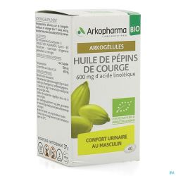 Arkogelules Huile Pepins Courge Bio Gélules 60
