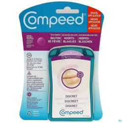 Compeed Patch Bouton de Fièvre 15 Patches Avec Applicateur