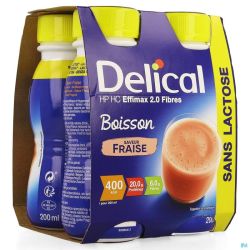 Delical Effimax 2.0 Fibres Fraise 4x200