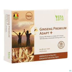 Ginseng Premium Adapt + Gélules 30 Vera Sana