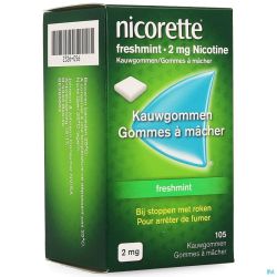 Nicorette Chewing-gum Freshmint 105 Comprimés