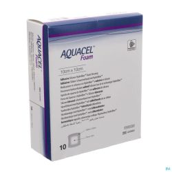 Aquacel Foam Adh 10x10cm 420680 10 Pièce