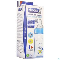 Dodie Biberon Initiation+ Cosmonaute Bleu 270ml