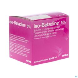 Iso Betadine Solution Yeux Unidose 20x20 Ml