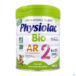 Physiolac Ar Bio 2 Lait Poudre  800g