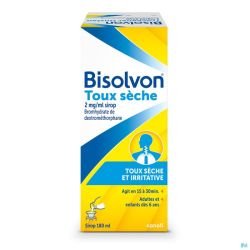 Bisolvon Toux Sèche 2mg/ml Sirop 180ml