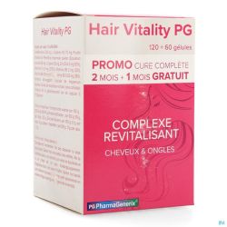 Hair Vitality Pg Pharmagenerix Gélules 3x60 Promo