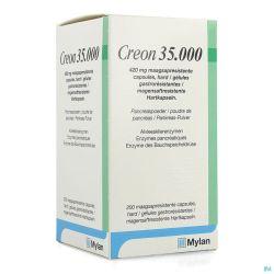 Creon 35000 420mg Gastroresist Gélules Dur 200 Hdpe