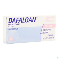 Dafalgan Bébé 12 Suppositoires 80 Mg