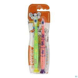 Elmex Brosse Dents Enfant 3-6a Souple Duopack