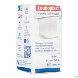 Leukoplast Compress N/woven N/st. 5cmx5cm 100