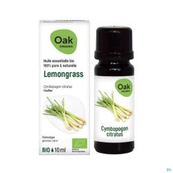 Oak Huile Essentielle de Lemongrass 10ml Bio