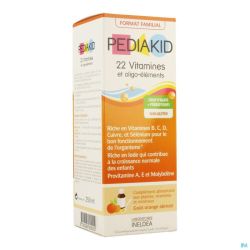 Pediakid 22 Vitamines et Oligo Eléments Sirop 250ml