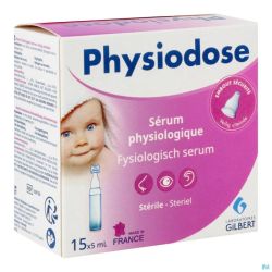 Physiodose Sérum Physiologique 0,9 % 15 x 5 Ml