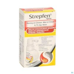 Strepfen 8,75mg Miel-citr.spray Solution Pulv Bucc.15ml