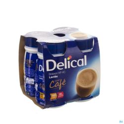 Delical Boisson Lact Hp-hc Cafe 4x200 Ml