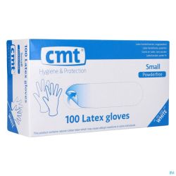 Gants Cmt Latex Blanc Peaux Mixtes S/poudre 100 Pièces