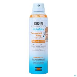 Isdin Fotoprotector Pédiatrique Spray Transparent Ip50 250ml