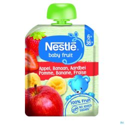 Naturnes Pomme Banane Fraise 90g