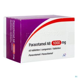 Paracetamol Ab 1000mg  60 Comprimés