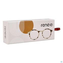 RenÉ(e) Lunettes Re-y01 Vanilla Latte Tortoise +2