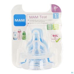 Tétine Mam Soft Size 1 +0m Sil 2 Pièce