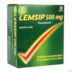 Lemsip Lemon 10 Sachets Poudre 500 Mg