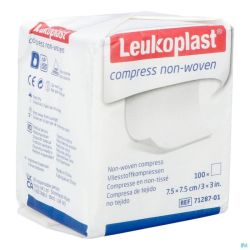 Leukoplast Compress N/woven N/st. 7,5cmx7,5cm 100