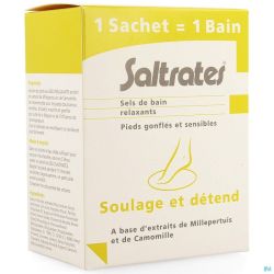 Saltrates Sels Bain Relaxants Pieds 10x20g