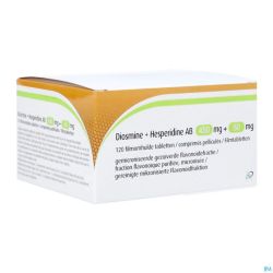 Diosmine+Hesperidine Ab 450mg+50mg Comprimés Pelliculés 120