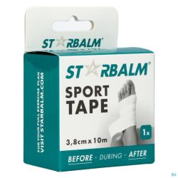 Star Balm Sport Tape 3,8cm X 10m Blanc 1